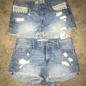 Two Pair Of Hollister Shorts